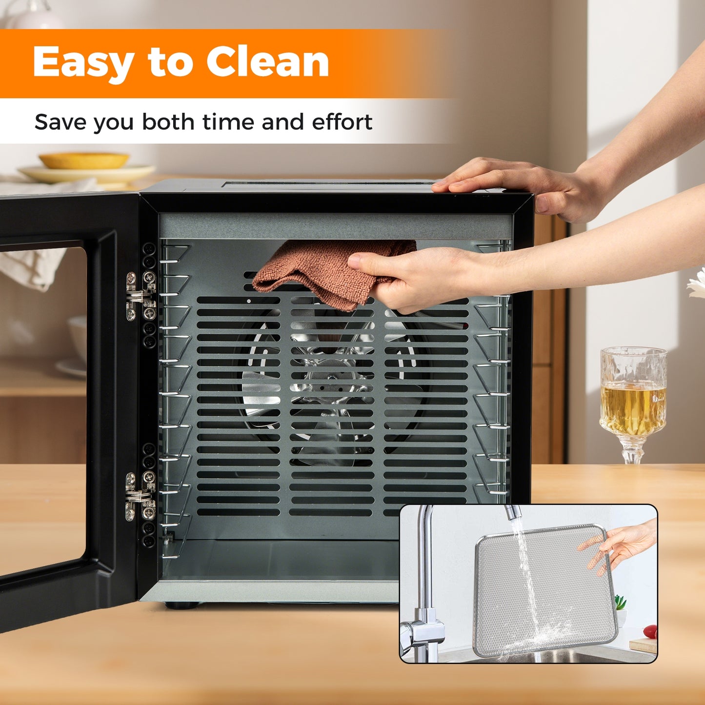 10 Stainless Steel Trays Dryer with 10 Presets, Black Dryers at Gallery Canada