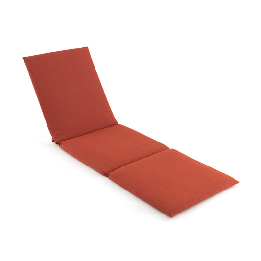 Outdoor Chaise Lounge Cushion, Folding Pad With Straps, Orange Outdoor Furniture Accessories Orange at Gallery Canada
