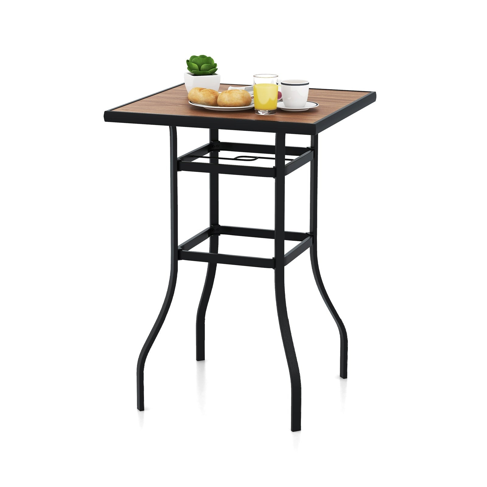 Patio Bar Table, 27.5 Inches, For Garden Backyard Poolside Patio Coffee Tables at Gallery Canada