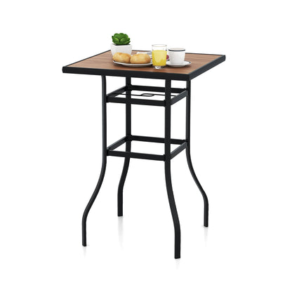 Patio Bar Table, 27.5 Inches, For Garden Backyard Poolside Patio Coffee Tables at Gallery Canada