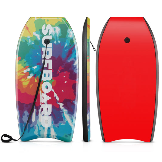 33/37/41 Inch Lightweight Body Board, EPS Core XPE Deck HDPE Bottom, Multicolor1-S Surfing Multicolor at Gallery Canada