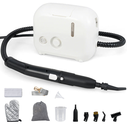 1500W Portable Steam Cleaner, 34 oz Water Tank, White Vacuums & Cleaners White at Gallery Canada