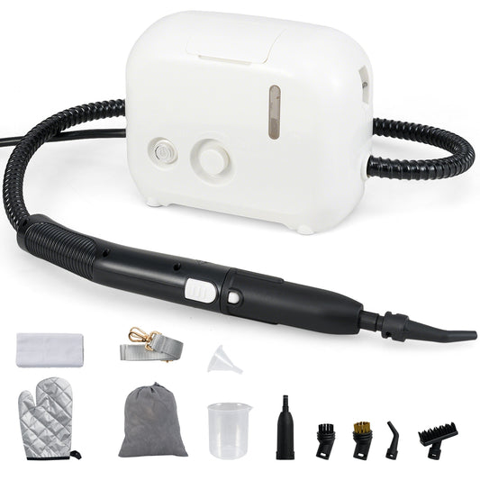 1500W Portable Steam Cleaner, 34 oz Water Tank, White Vacuums & Cleaners White at Gallery Canada