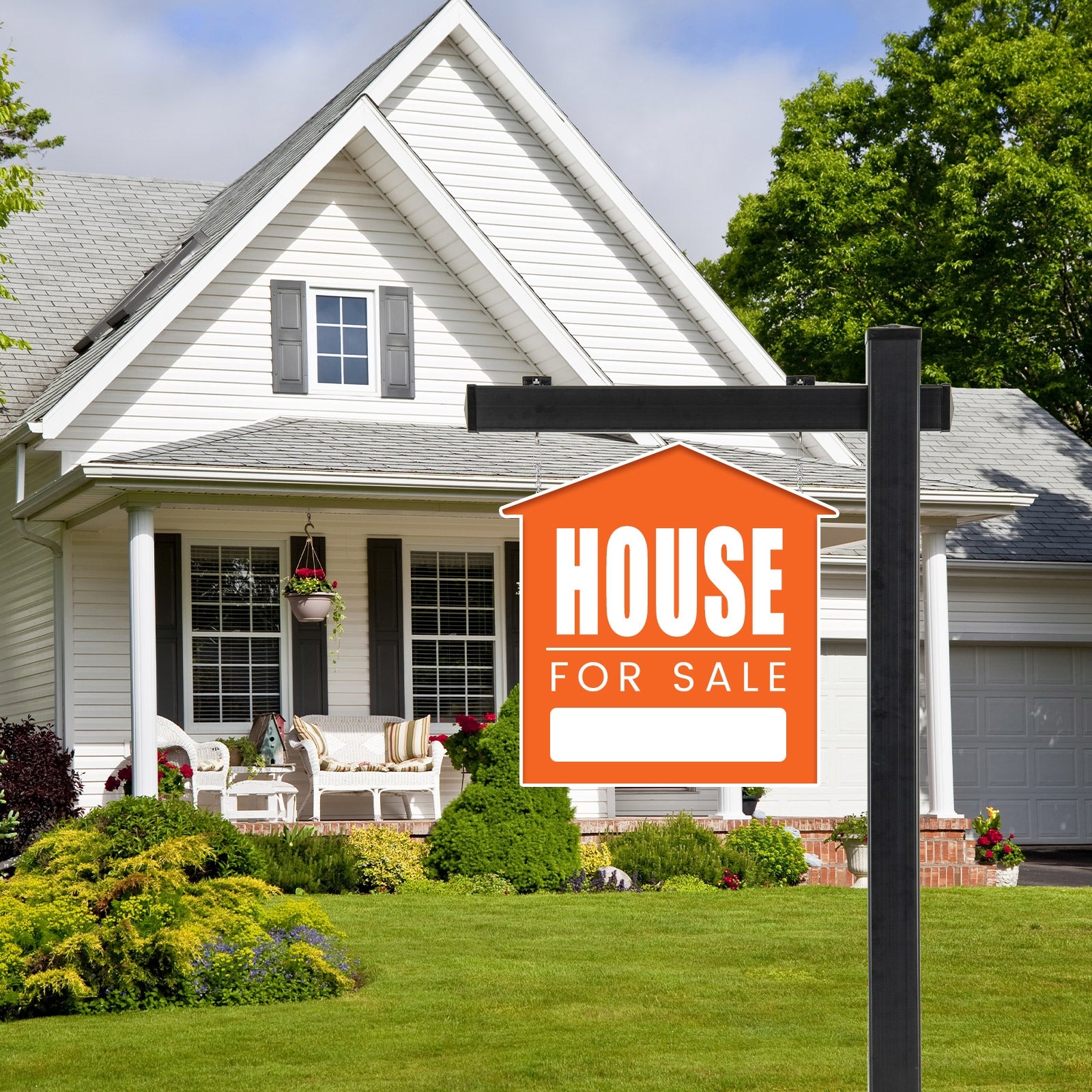 6 Feet Vinyl UPVC Real Estate Sign Post Realtor Yard Sign Post, Black Outdoor Decor at Gallery Canada