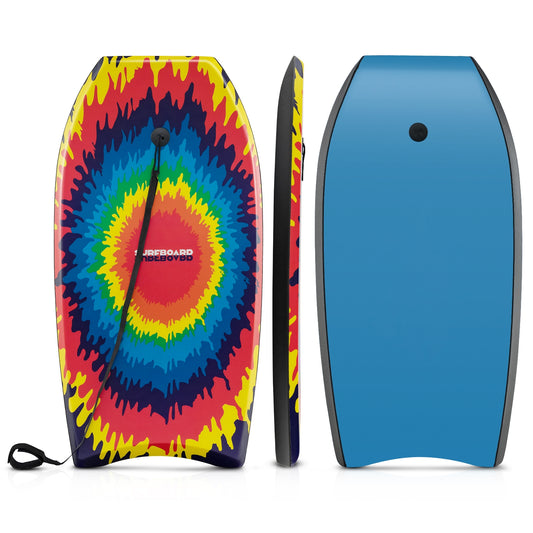 33/37/41 Inches Lightweight Body Board Boogie Board with EPS Core XPE Deck HDPE Bottom Multicolor3-S, Multicolor Surfing Multicolor at Gallery Canada