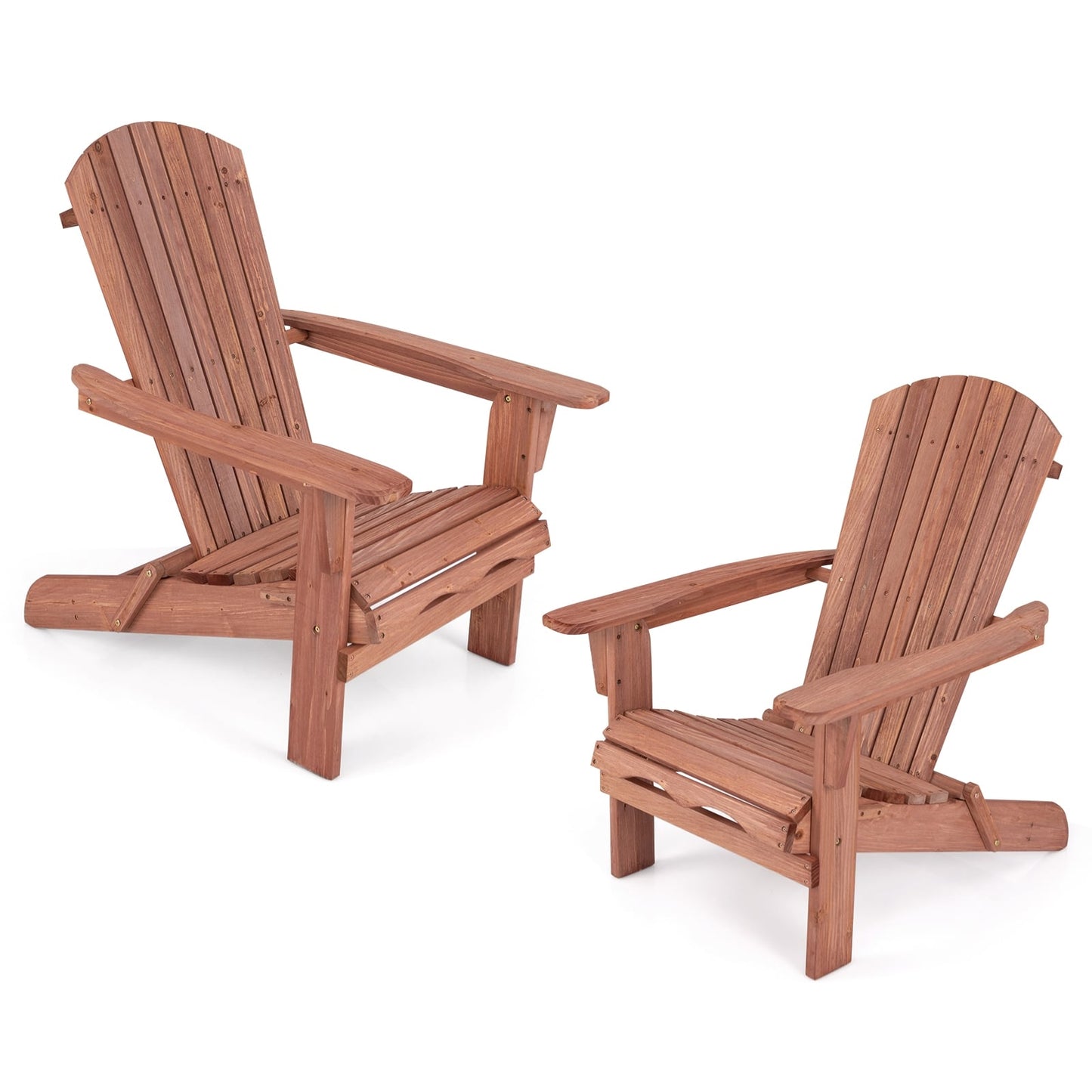 Folding Adirondack Chair Set, Brown Adirondack Chairs at Gallery Canada