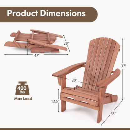 Folding Adirondack Chair Set, Brown Adirondack Chairs at Gallery Canada