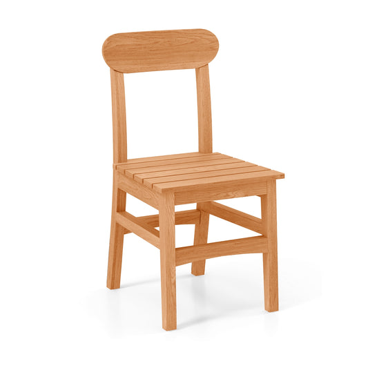 Patio Teak Wood Chair, Natural Patio Dining Chairs Natural at Gallery Canada