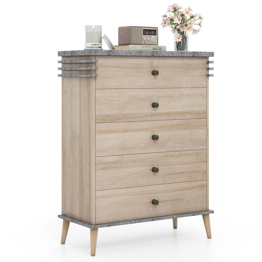 Farmhouse Chest Dresser, Tall Storage Organizer, Grey Dressers & Chests Gray at Gallery Canada