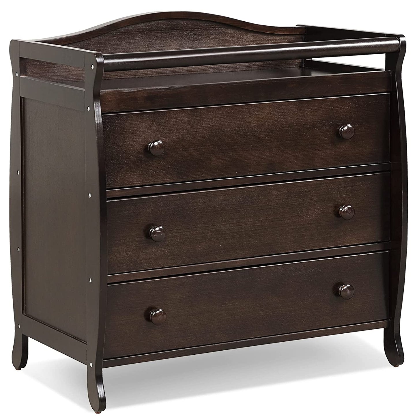 Baby Changing Table, 3 Drawers, Safety Belt, Brown Changing Tables at Gallery Canada