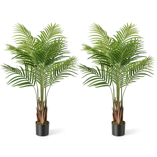 Artificial Palm Paradise Plant, 4.2 Feet Tall, 2 Pack, Green Faux Plants Green at Gallery Canada
