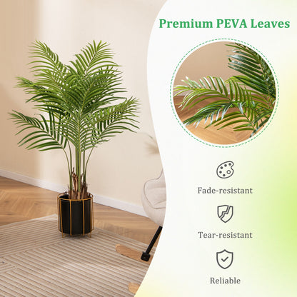 2 Pack 4.2 Feet Tall Artificial Palm Paradise Plant Large Fake Potted Tree, Green Faux Plants at Gallery Canada