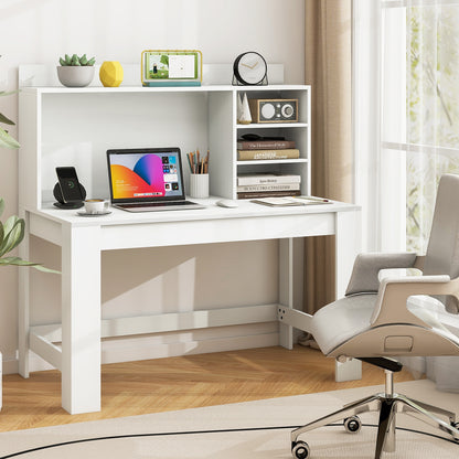 Modern Computer Desk With Hutch, Storage Shelves, White Computer Desks at Gallery Canada