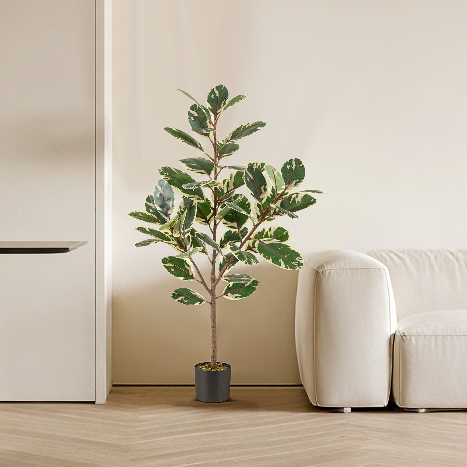 2 Pack 4.3 Feet Tall Artificial Bird of Paradise Plant Fake Banana Leaf, Green Faux Plants at Gallery Canada