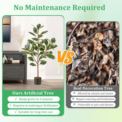 2 Pack 4.3 Feet Tall Artificial Bird of Paradise Plant Fake Banana Leaf, Green Faux Plants at Gallery Canada