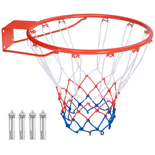 18 Inch Basketball Rim, All Weather Net, Orange Sport Equipments Orange at Gallery Canada