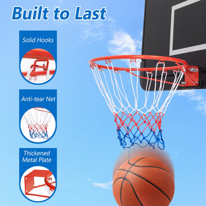 18 Inch Basketball Rim Goal Replacement with All Weather Net and Mounting Hardware, Orange Sport Equipments at Gallery Canada
