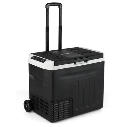 12V Car Refrigerator 42QT, Touch Panel, Removable Divider, Black Coolers Black at Gallery Canada