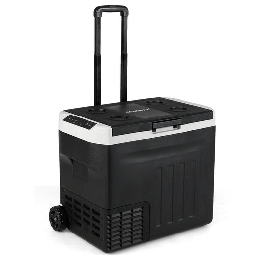 12V Car Refrigerator 42QT, Touch Panel, Removable Divider, Black Coolers Black at Gallery Canada