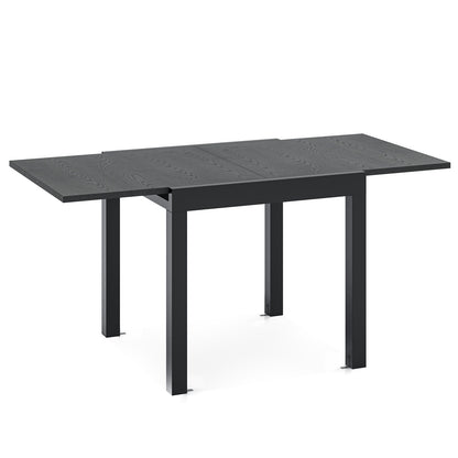 31.5 inches-63 inches Adjustable Patio Expandable Dining Table for 4-6 Person, Gray Dining Tables Gray at Gallery Canada