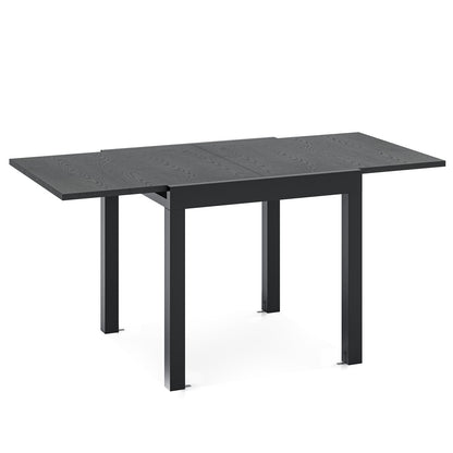 Table de salle à manger de patio ajustable de 31,5 à 63 pouces, pour 4 à 6 personnes, grise