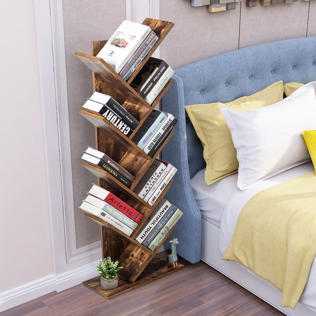 8-Tier Free Standing Tree Bookshelf, Coffee Bookcases at Gallery Canada