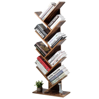 8-Tier Free Standing Tree Bookshelf, Coffee Bookcases at Gallery Canada