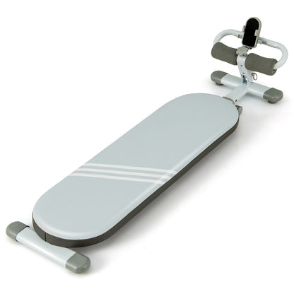 Multifunctional Sit Up Bench Workout Bench with 3 Gear Adjustable Angles and Adjustable Length, Blue Benches Racks & Bars at Gallery Canada