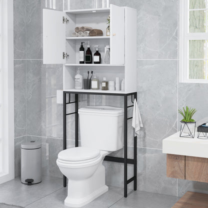 Over The Toilet Storage Cabinet with 2 Doors and Adjustable Shelf, White Wall Cabinets at Gallery Canada