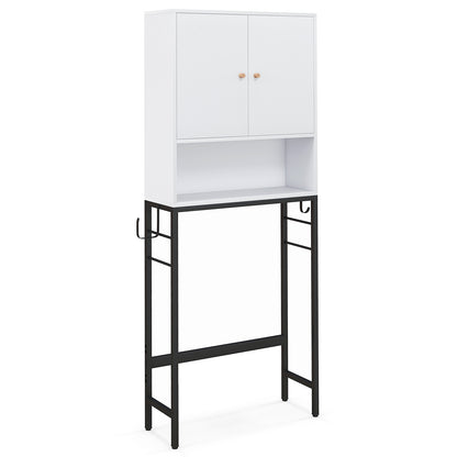 Over The Toilet Storage Cabinet with 2 Doors and Adjustable Shelf, White Wall Cabinets at Gallery Canada