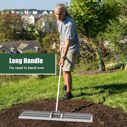 Lawn Leveling Rake 46 x 10 Inch Heavy Duty Lawn Level Tool for Soil, Silver Lawn Care Tools at Gallery Canada