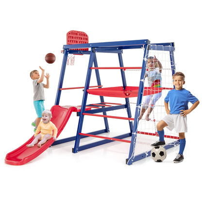 7-In-1 Metal Toddler Climbing Toys for 3-7 Years Old, Blue Climbers & Slides at Gallery Canada
