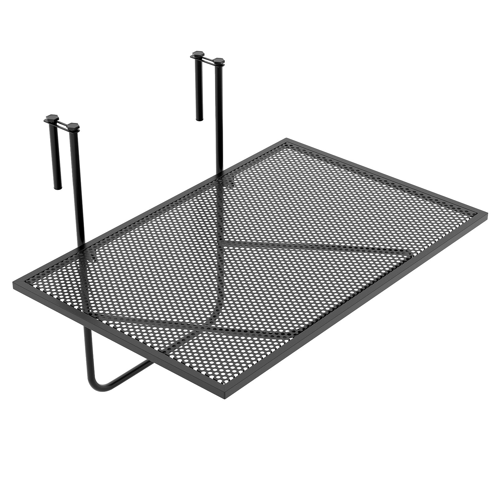Outdoor Folding Hanging Table with Metal Frame, Black Patio Tables at Gallery Canada