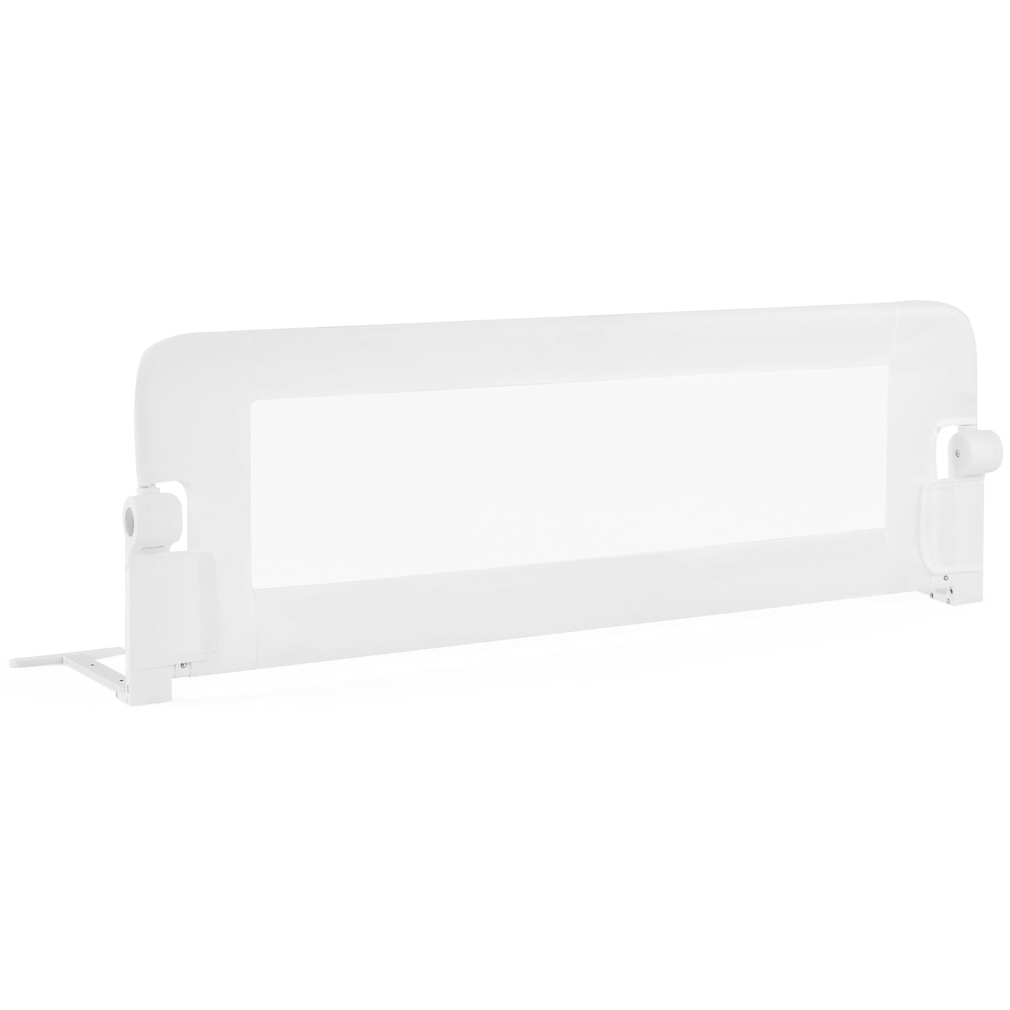 Barrière de lit bébé pliable, barrière de protection rabattable, blanc