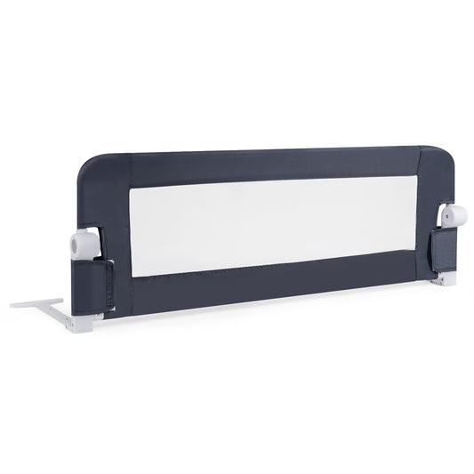Foldable Bed Rail Swing Down Baby Bed Guard Rail, Gray Bassinets & Bedside Sleepers Gray at Gallery Canada