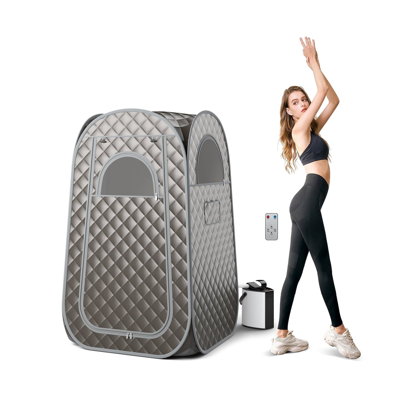 Full-Body Sauna Tent, 1000W 3L Steam Generator, Gray Spa & Salon at Gallery Canada