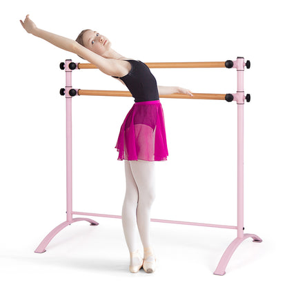 4 Foot Portable Freestanding Double Ballet Barre, Pink Toy Sports at Gallery Canada