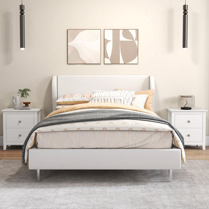 Modern Nightstand With 2 Drawers, White Nightstands at Gallery Canada