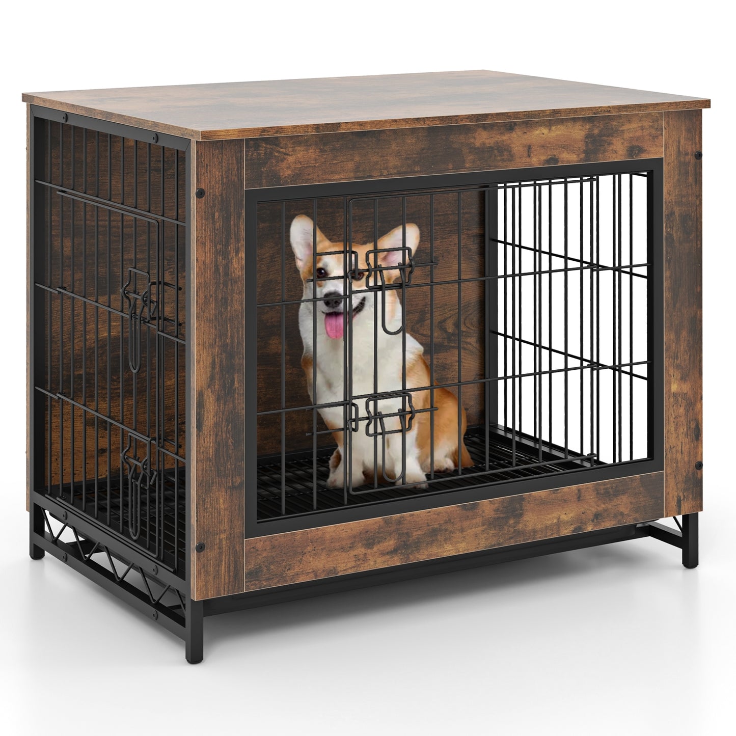 Dog Crate Furniture, Double Lockable Doors, Removable Tray, S Dog Kennels at Gallery Canada