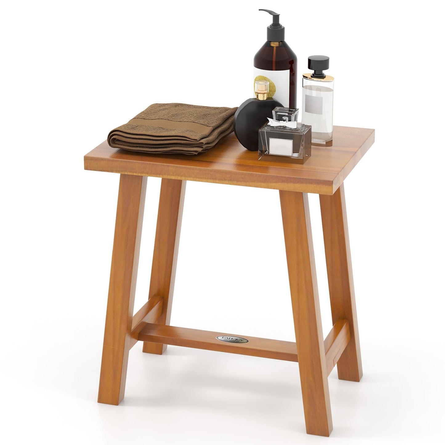 Bathroom Shower Stool Teak Shower Bench for Shaving Legs and Spa Bath, Natural Bath Safety at Gallery Canada