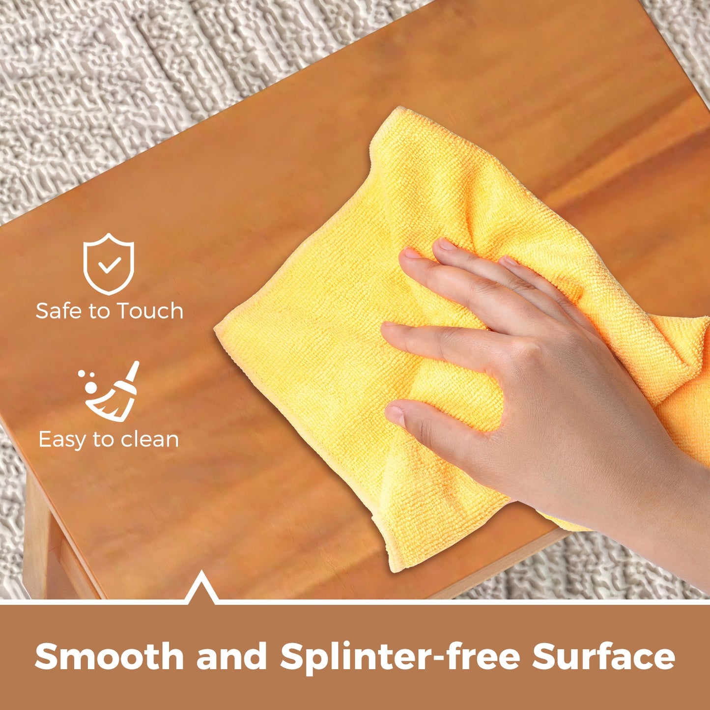 Bathroom Shower Stool Teak Shower Bench for Shaving Legs and Spa Bath, Natural Bath Safety at Gallery Canada