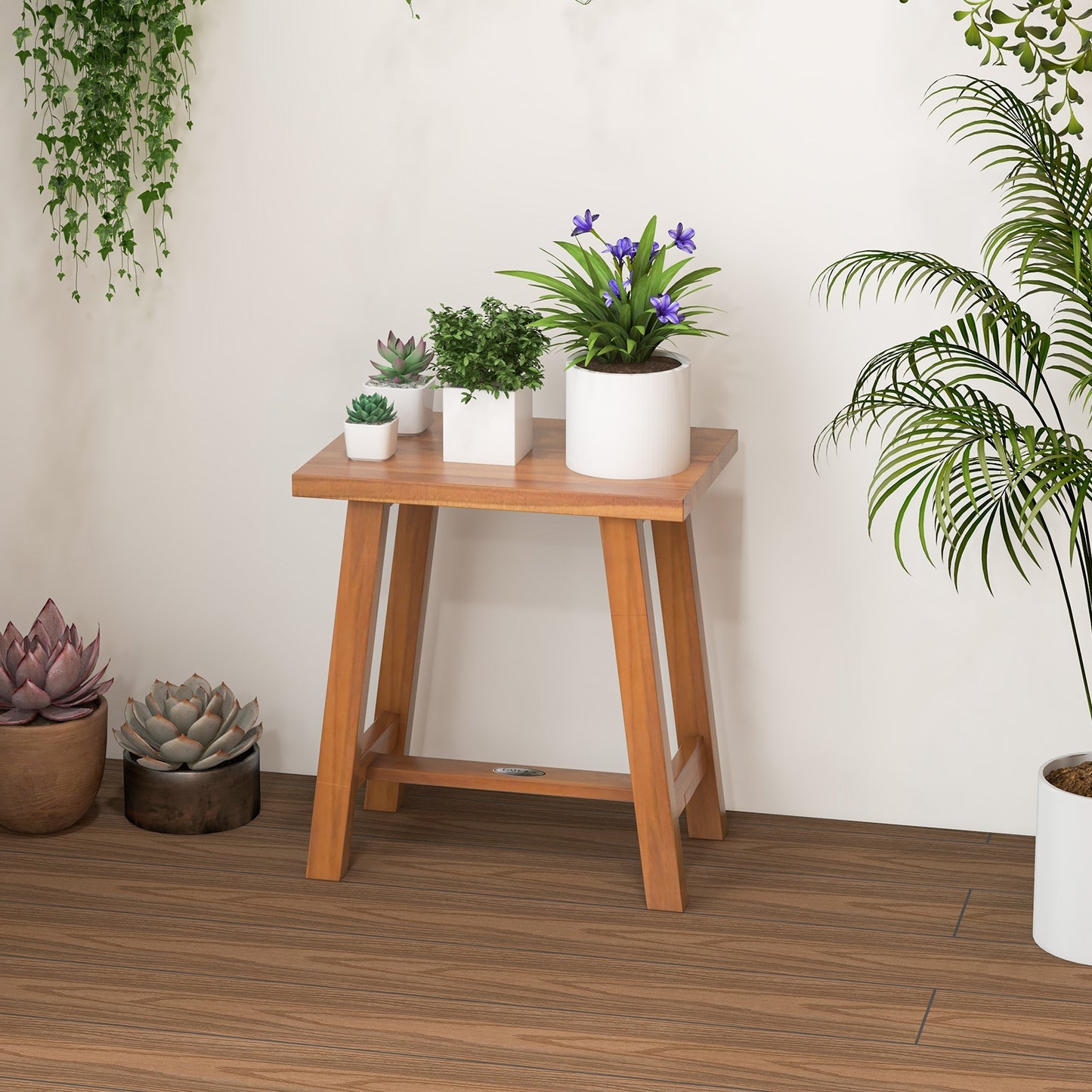 Bathroom Shower Stool Teak Shower Bench for Shaving Legs and Spa Bath, Natural Bath Safety at Gallery Canada