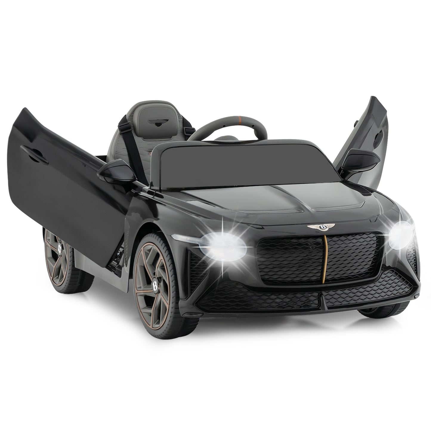 12V Powered Car Kids Ride-on Racer Car Licensed Bentley Bacalar, Black Powered Ride On Toys at Gallery Canada