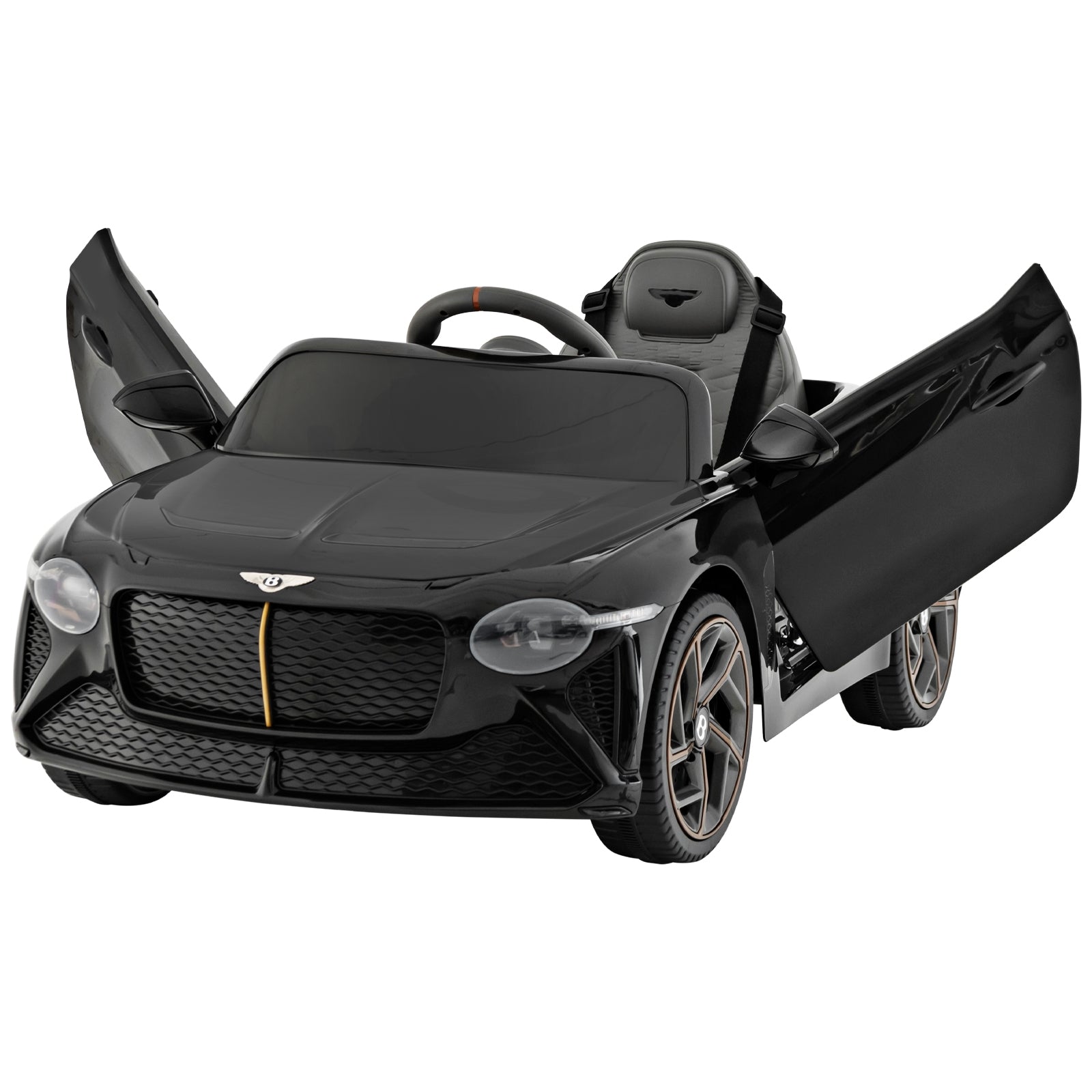 12V Powered Car Kids Ride-on Racer Car Licensed Bentley Bacalar, Black Powered Ride On Toys at Gallery Canada