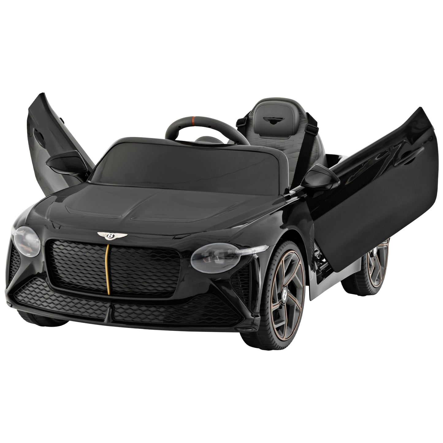 12V Powered Car Kids Ride-on Racer Car Licensed Bentley Bacalar, Black Powered Ride On Toys at Gallery Canada
