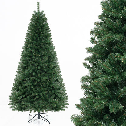 6/7/8 FT Artificial Christmas Tree with 568/830/1182 Branch Tips and 200/250/400 Warm White LED Lights-XL, Green Christmas Tree at Gallery Canada