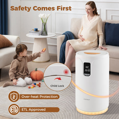 20L Hot Towel Warmer Bucket with 30/60/90 Min Heating Time, White Dryers at Gallery Canada