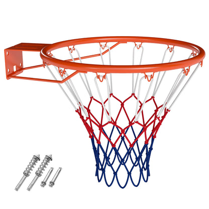 18" Basketball Rim Heavy Duty Wall Mounted Basketball Rim Goal Replacement, Orange Sport Equipments Orange at Gallery Canada