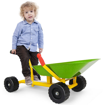8 Inch Heavy Duty Kids Ride-on Sand Dumper with 4 Wheels-Lime Green, Green Sandboxes at Gallery Canada