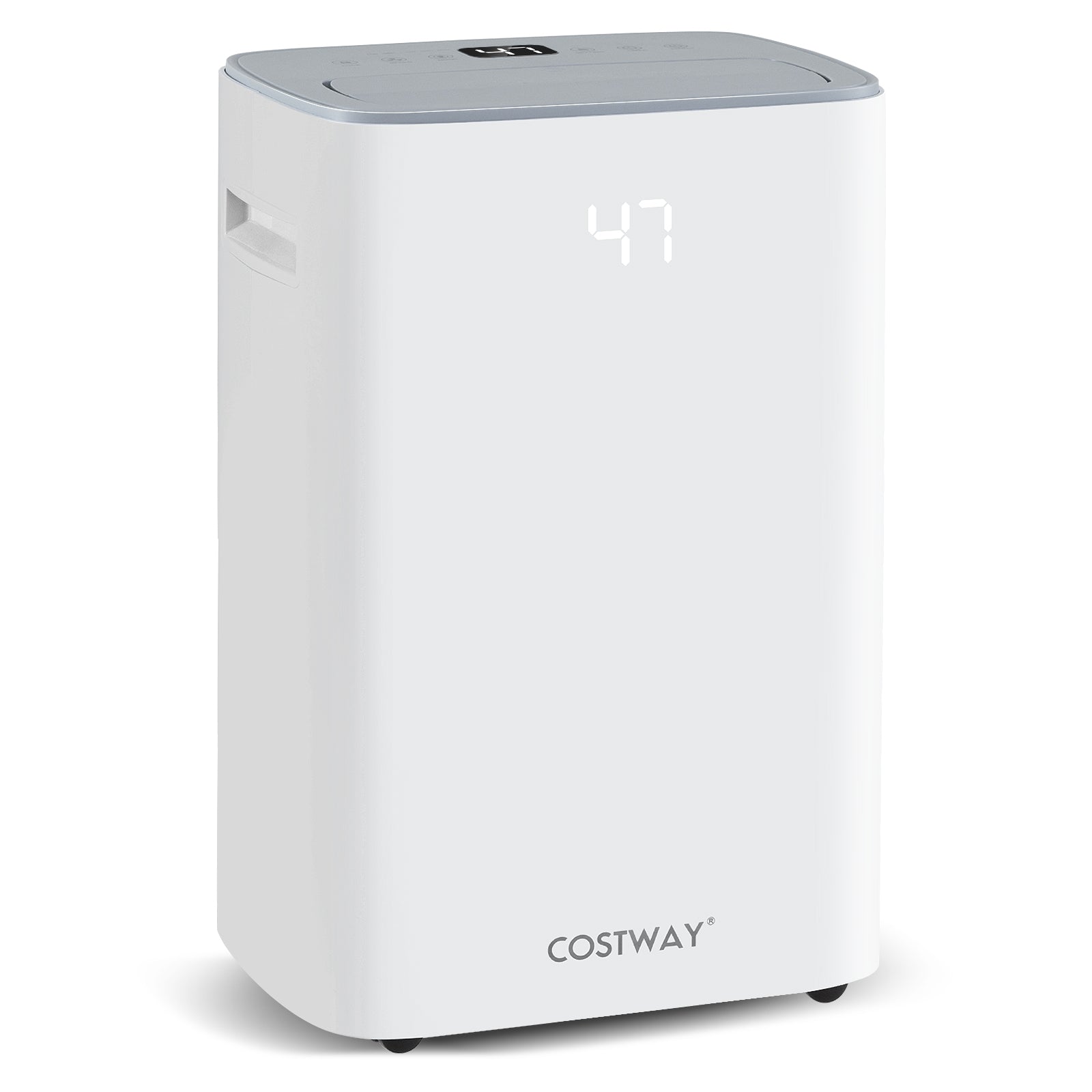 Dehumidifier with Auto Drain or Manual Drainage for Home Basement, White Dehumidifiers at Gallery Canada